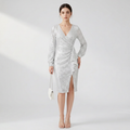 Bodycon Sequined Dress With Slit At The Hip