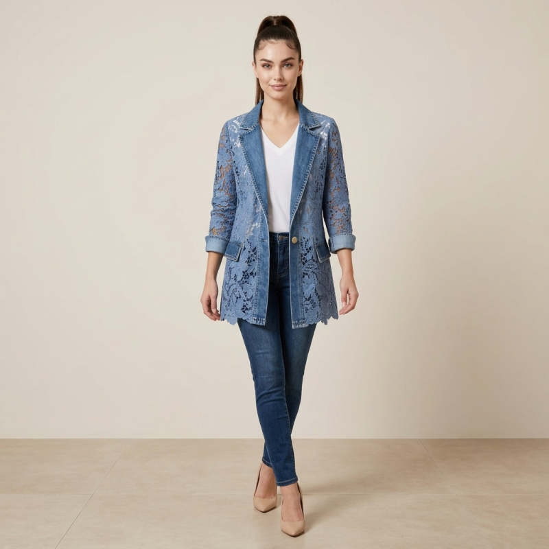 Openwork Casual Jacket