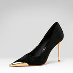 Pointed-toe Suede High Heels