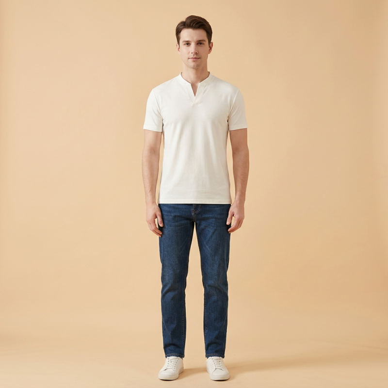 V-neck Fashion T-shirt