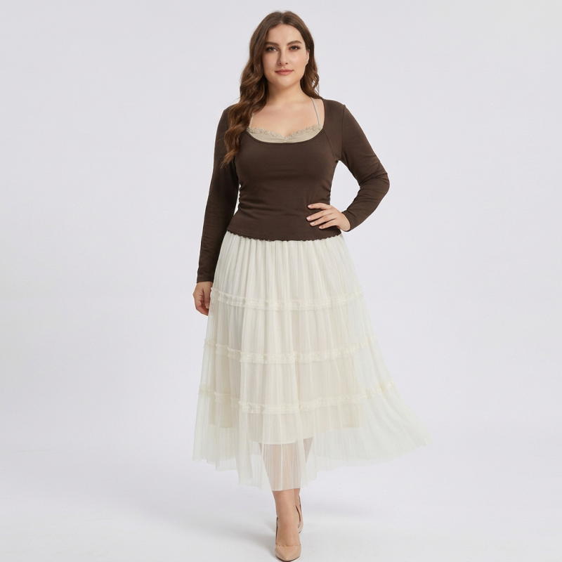 Mesh Cake Skirt