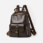 Soft Leather Casual Backpack