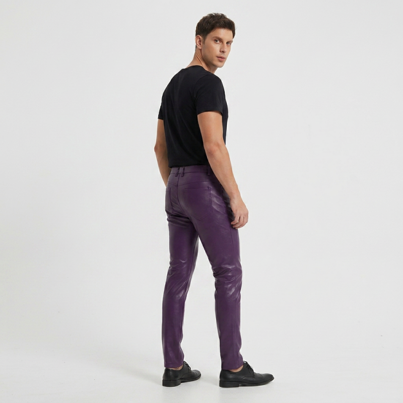 Trendy Motorcycle Leather Pants