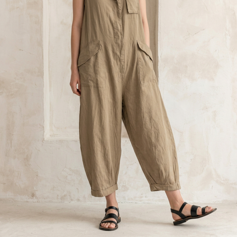 Stylish Wide-leg Cargo Pants