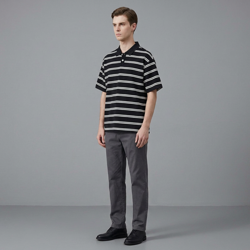 Striped Fashion Polo Shirt