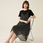 Faux Two-piece Fashion Dress