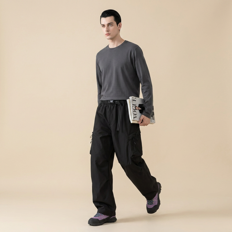 Loose-fitting Multi-pocket Cargo Pants