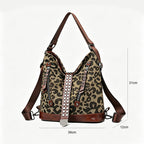 Leopard Print Multi-functional Backpack