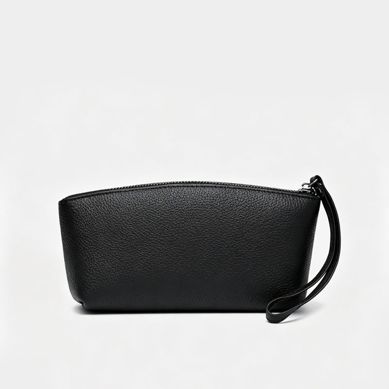Lychee-patterned Cowhide Clutch