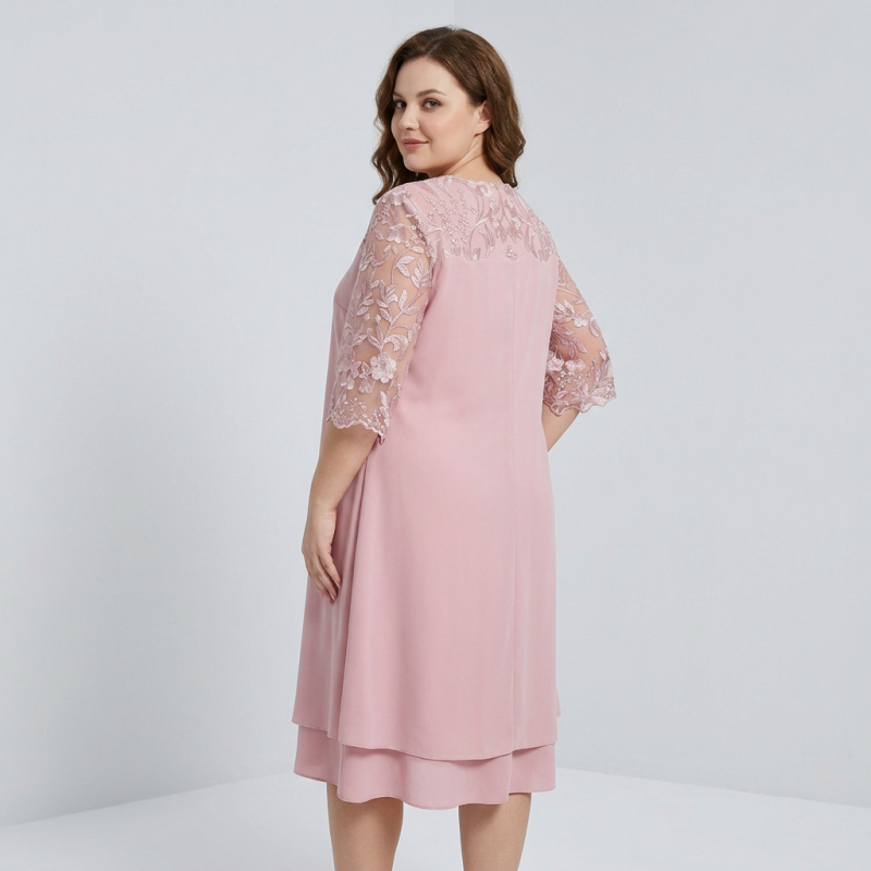 Casual Chiffon Patchwork Dress