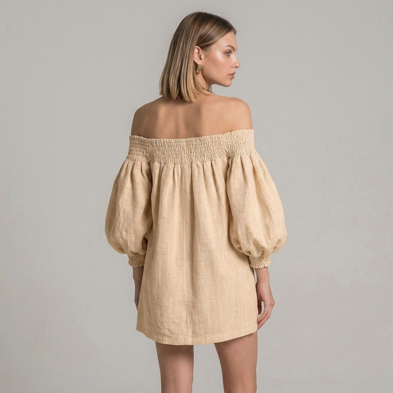 Lantern Sleeve Dress