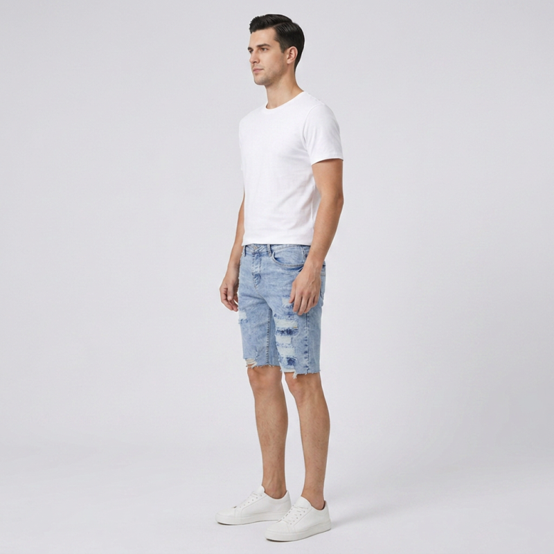 Stretch Ripped Jeans