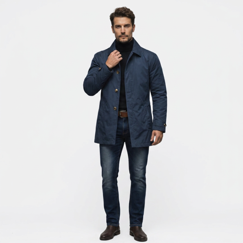 Retro Casual Trench Coat