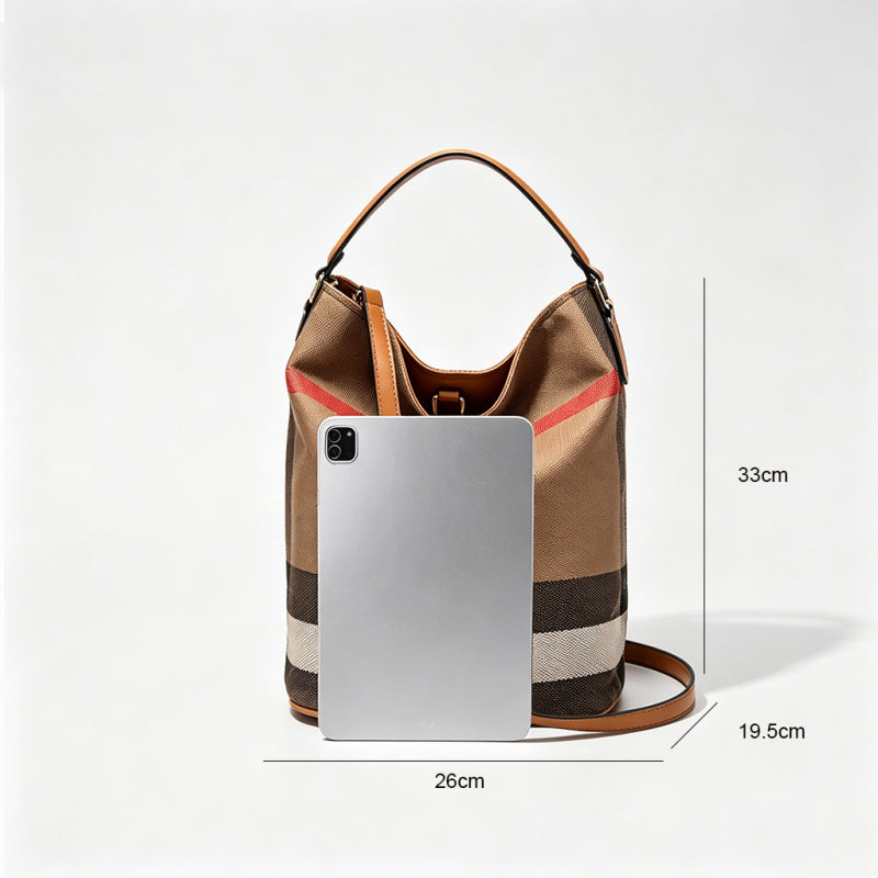 Trendy Plaid Crossbody Bag