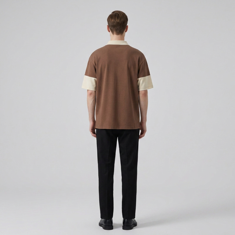 Color-blocked Polo Shirt