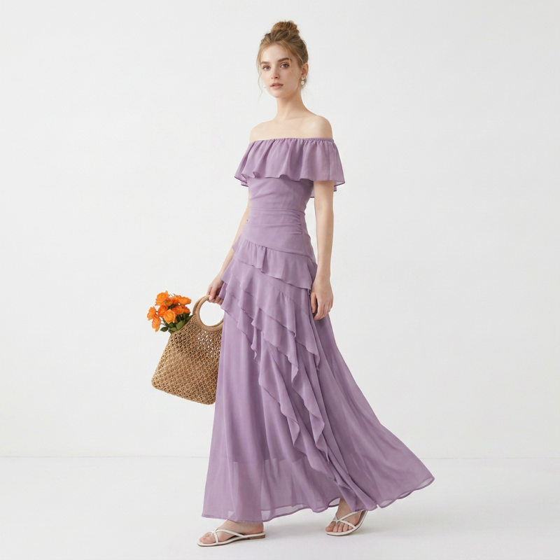 Sweet Off-shoulder Dress