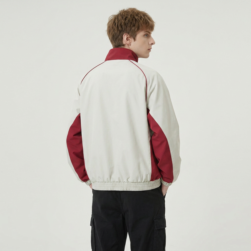 Trendy Patchwork Baseball Jacket