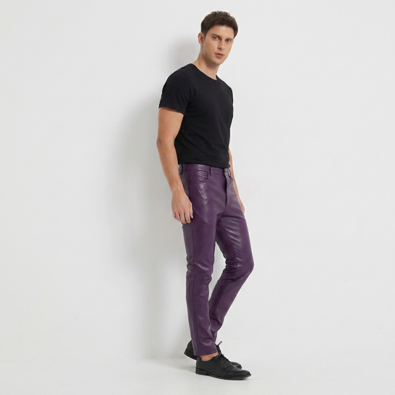 Trendy Motorcycle Leather Pants