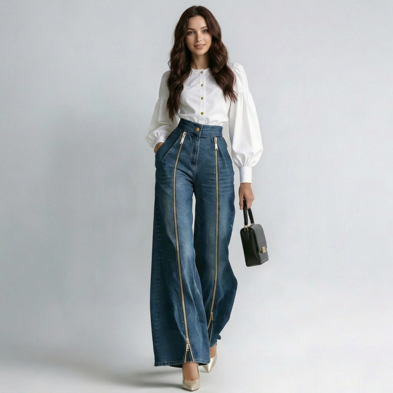 Wide-leg Jeans