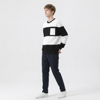 Men's Striped Loose Sweatshirt