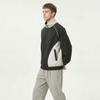 Trendy Patchwork Baseball Jacket