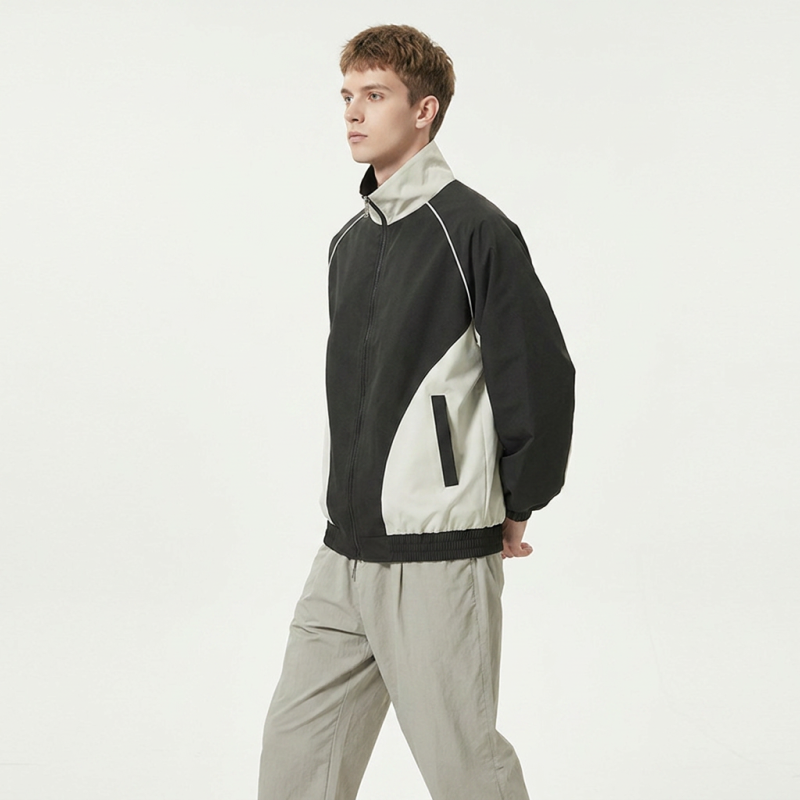 Trendy Patchwork Baseball Jacket