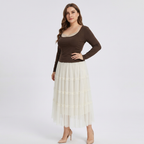 Mesh Cake Skirt