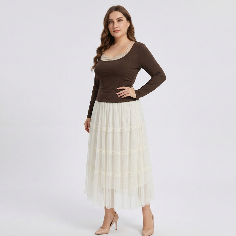 Mesh Cake Skirt