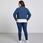 Fashionable Plus-size Denim Jacket