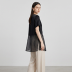 Mesh Patchwork Shirt