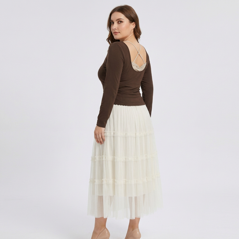 Mesh Cake Skirt