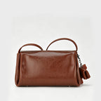 Oil-waxed Leather Crossbody Bag