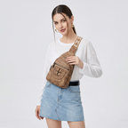 Casual Soft Leather Chest Bag