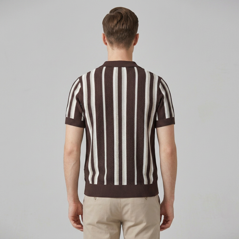 Color-blocked Striped Knitwear