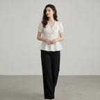 Pleated Tie Shirt