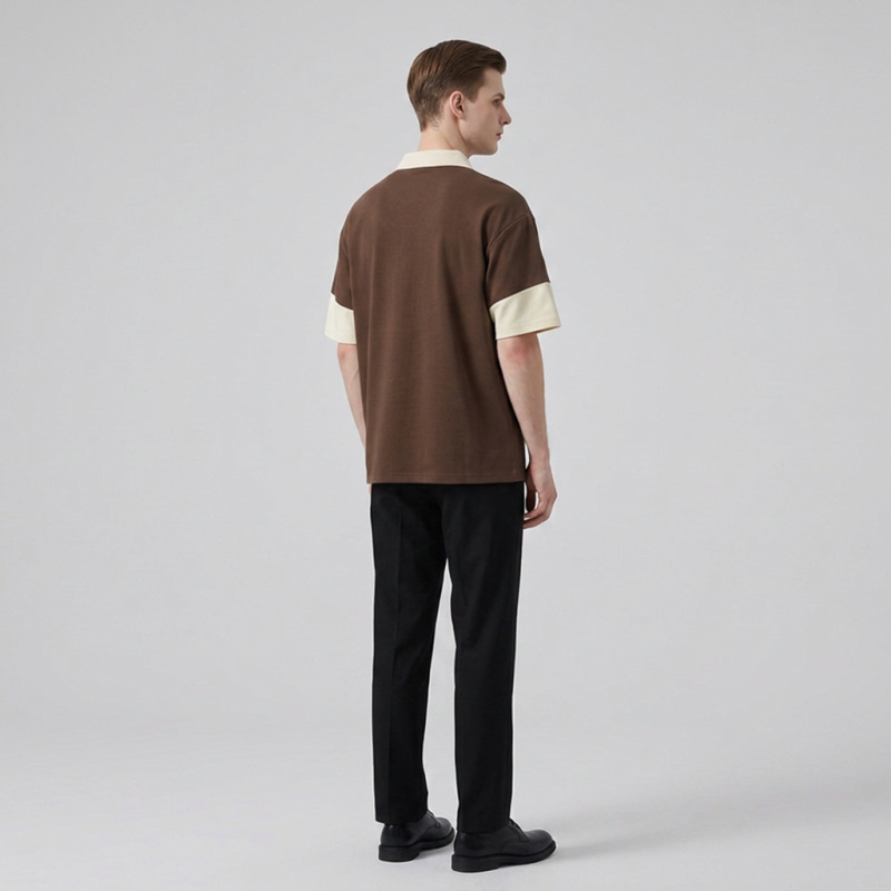 Color-blocked Polo Shirt
