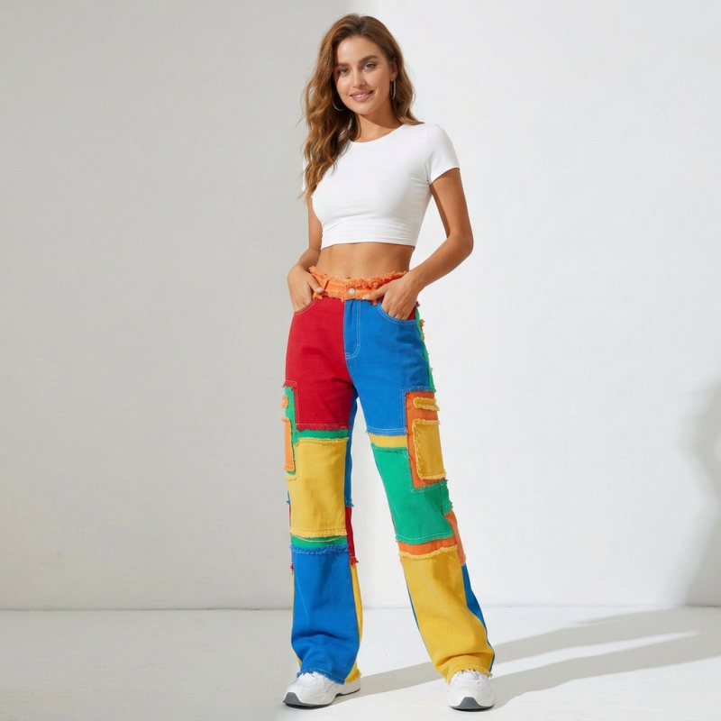 American-style Colorful Jeans
