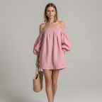 Lantern Sleeve Dress