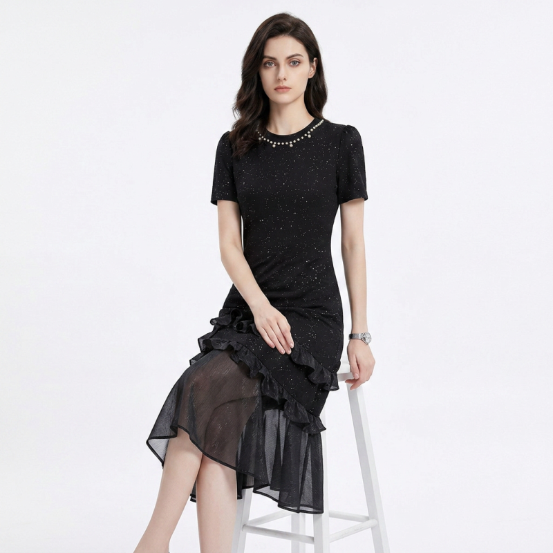 French Sequined Dress
