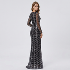 Elegant Long-sleeved Fishtail Dress