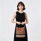 Trendy Plaid Crossbody Bag