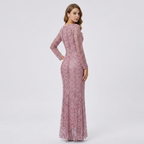 Elegant Long-sleeved Fishtail Dress