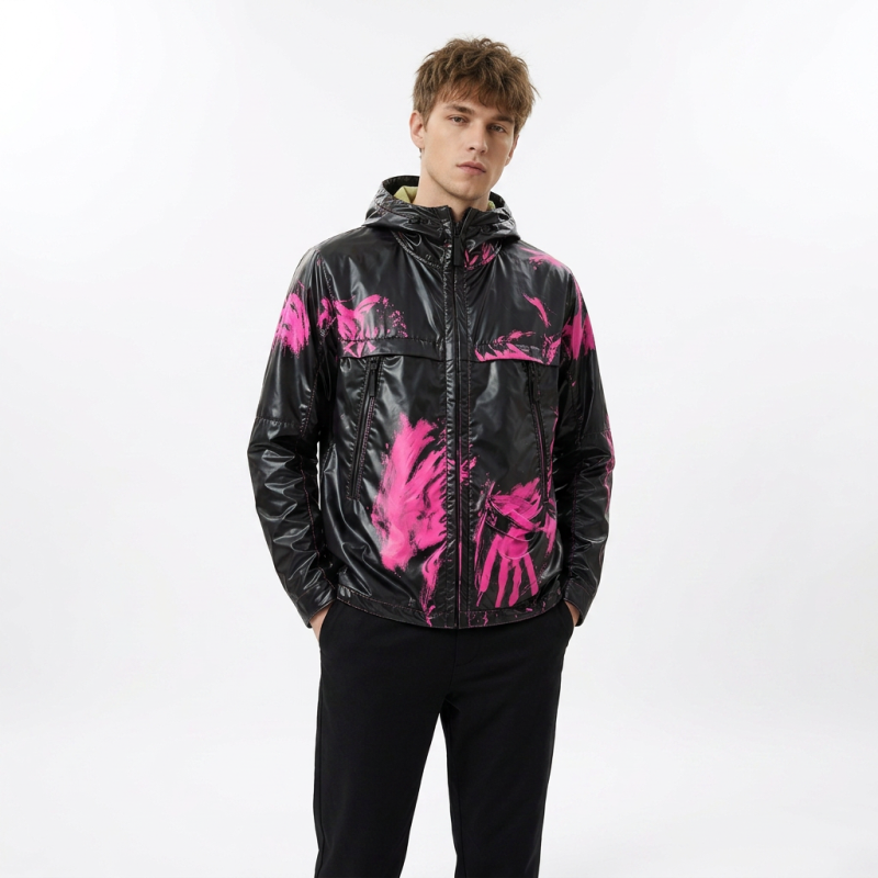 Temperature-sensitive Hooded Windbreaker