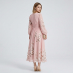 Printed Long-sleeved Dress