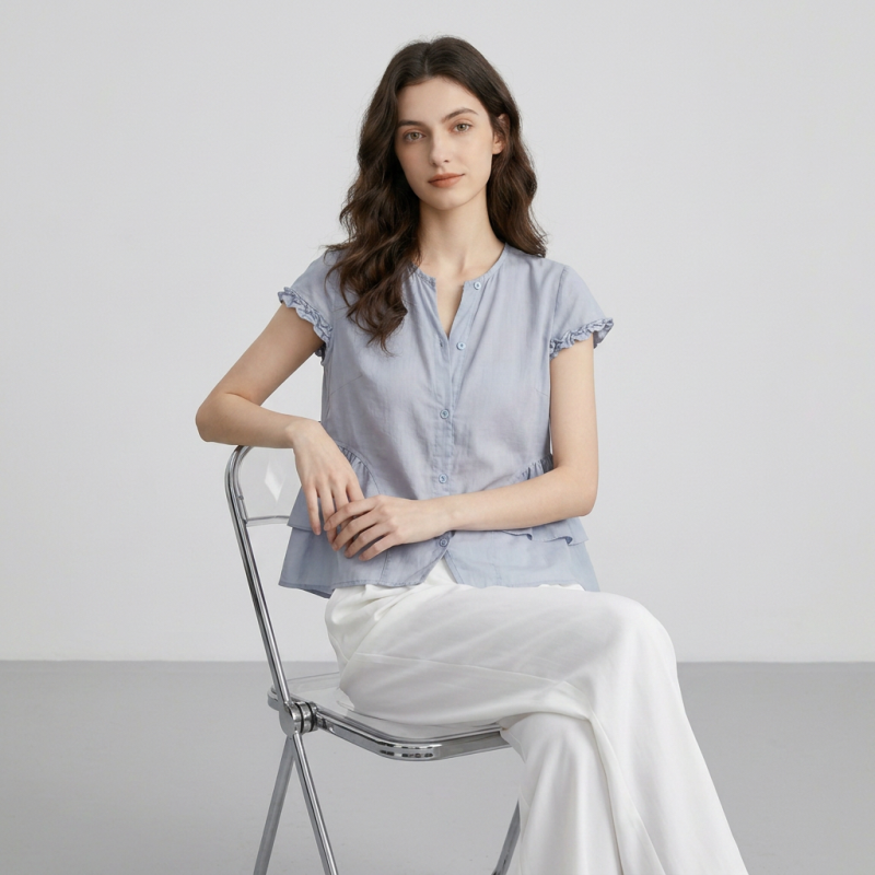 Whitening Loose Shirt