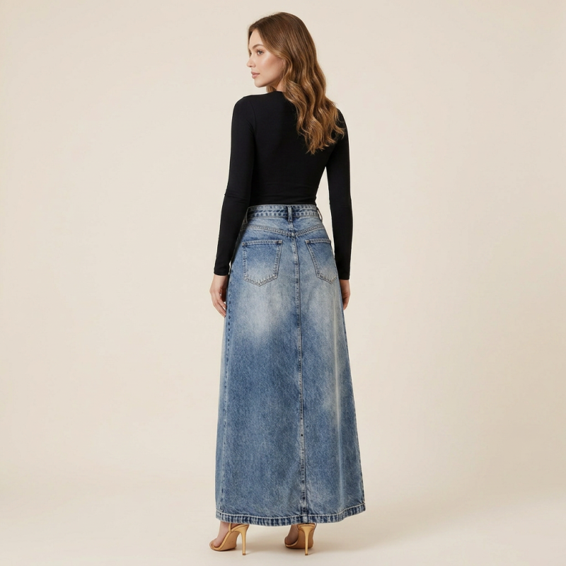 Trendy Denim Skirt