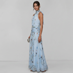 New Halter Neck Printed Dress