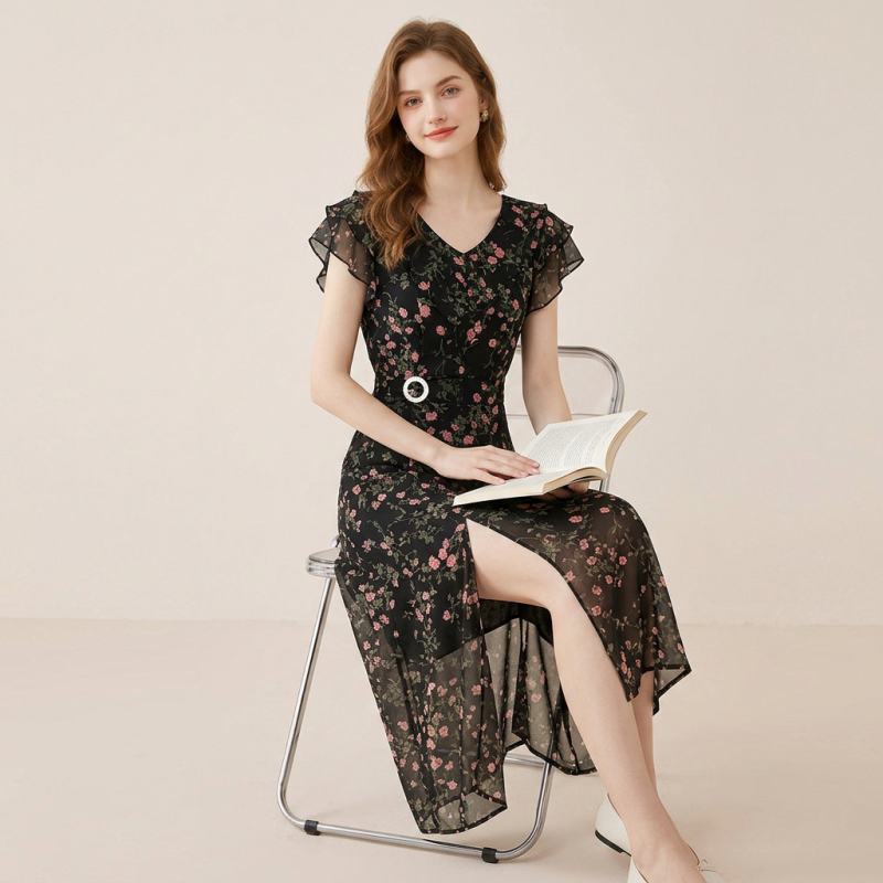 Elegant Ruffle Dress