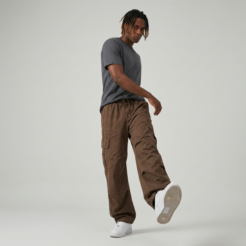 Casual Wide-leg Cargo Pants