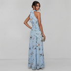 New Halter Neck Printed Dress